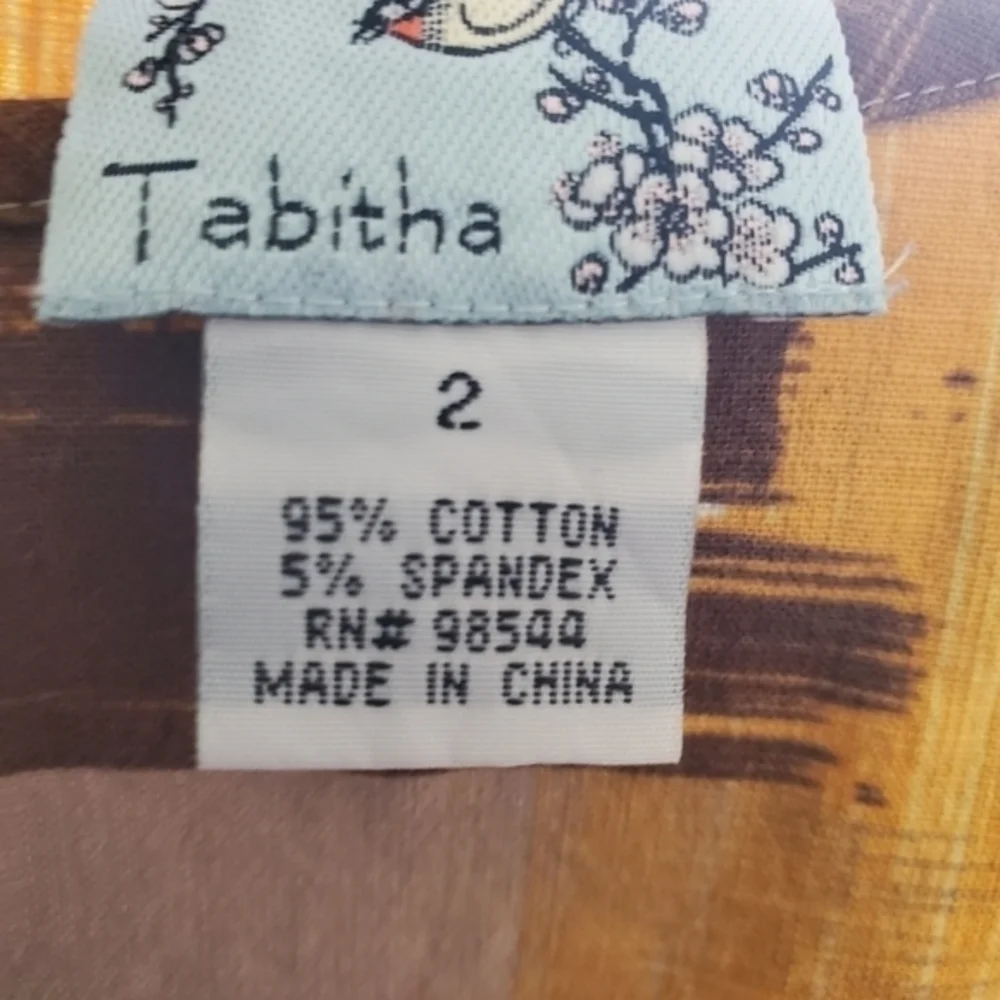 Anthropologie Tabitha Women's Brushstrokes Sleeveless Cotton Fit & Flare‎ Dress